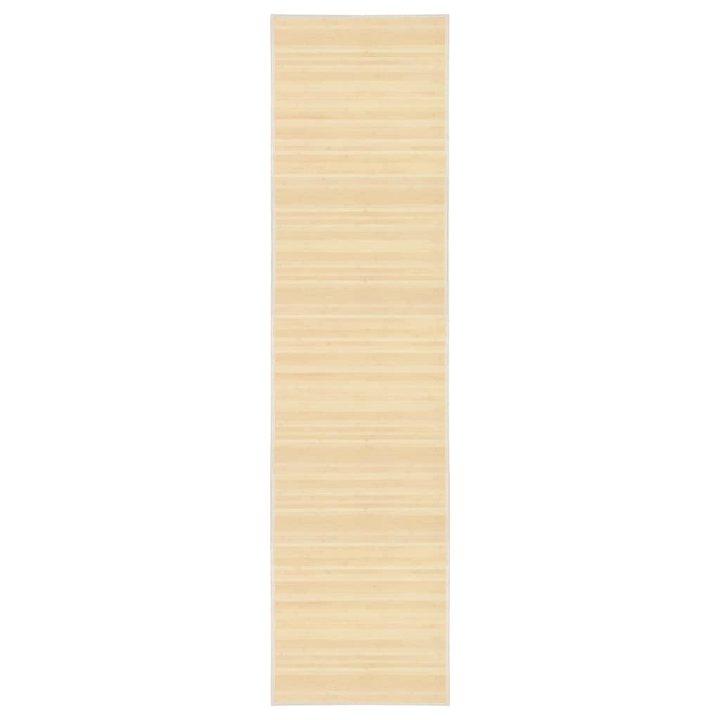 vidaXL Tepih od bambusa 80 x 300 cm prirodna boja