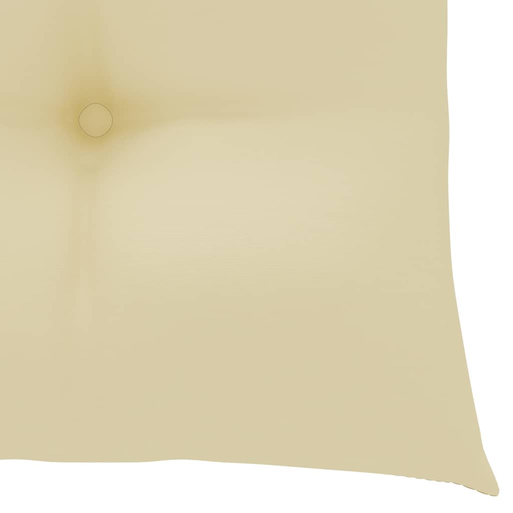 vidaXL Stolice Batavia s krem bijelim jastucima 2 kom masivna tikovina