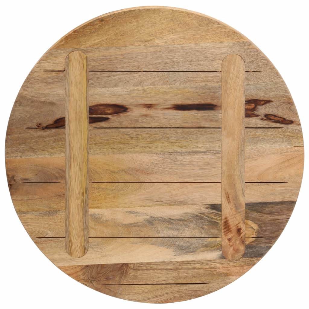 vidaXL Stolna ploča Ø 40x1,5 cm okrugla od masivnog grubog drva manga