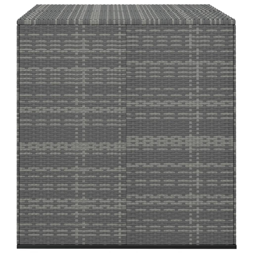 vidaXL Kutija za vrtne jastuke od PE ratana 100 x 97,5 x 104 cm siva