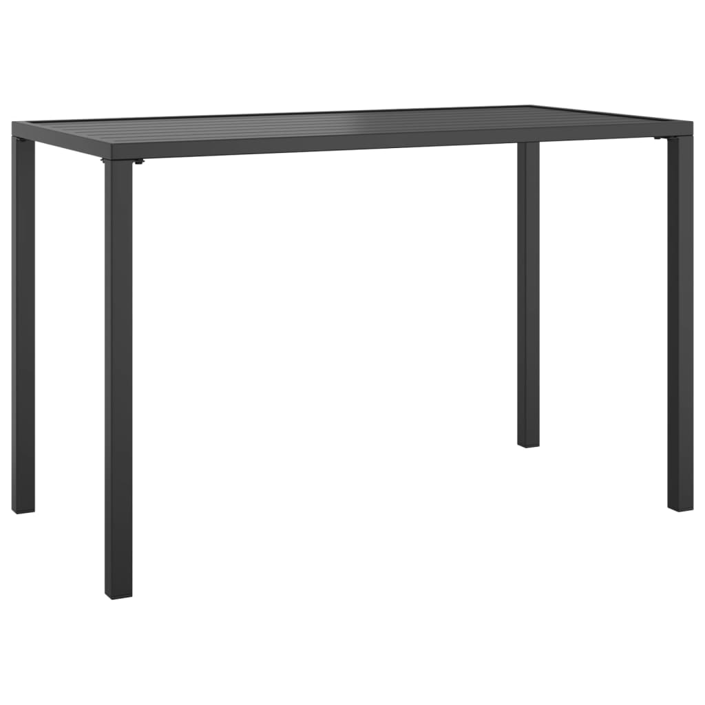vidaXL Vrtni blagovaonski stol antracit 110 x 54 x 70 cm čelični