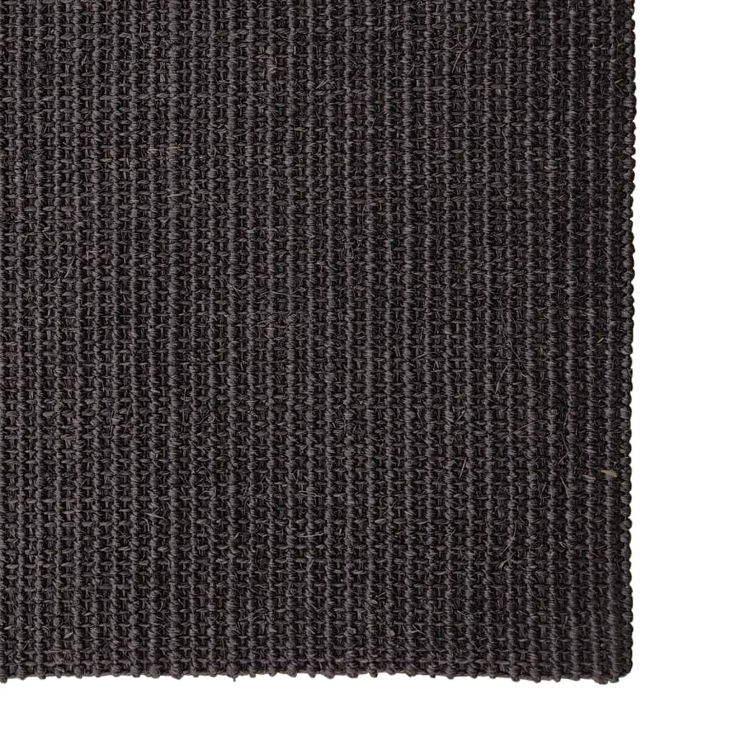 vidaXL Tepih od sisala za grebanje crni 66 x 200 cm