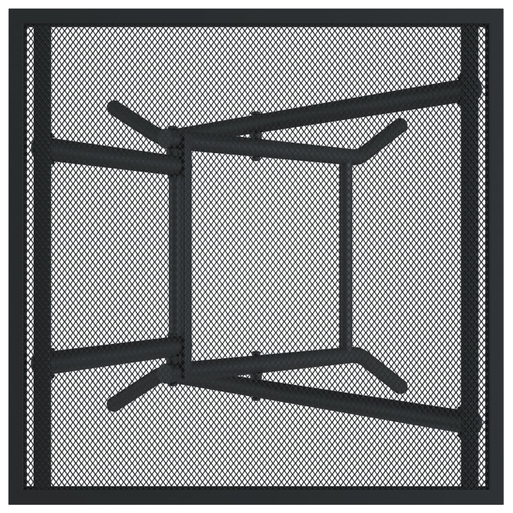vidaXL Sklopivi vrtni stol antracit 50 x 50 x 72 cm od čelične mreže
