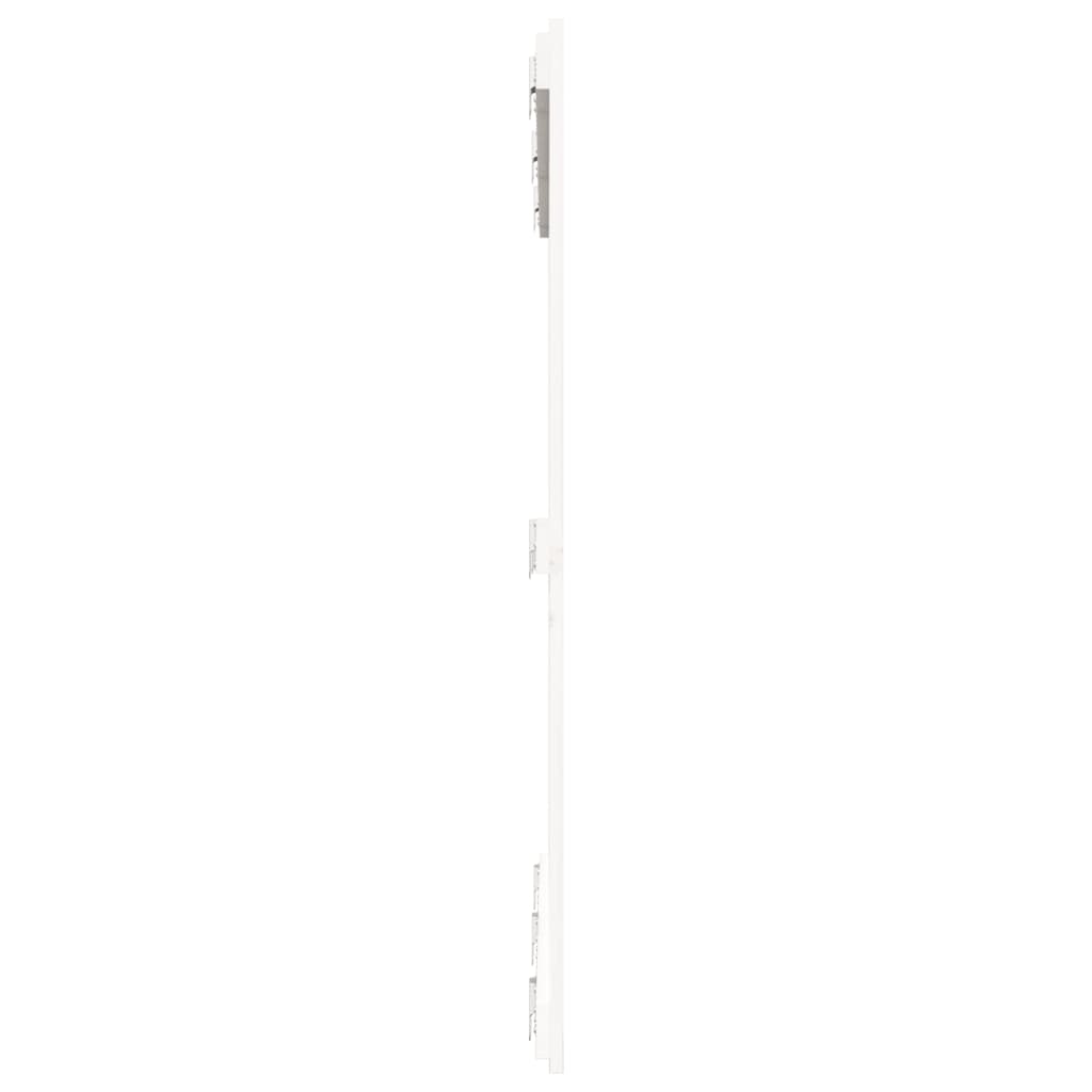 vidaXL Zidno uzglavlje bijelo 140x3x110 cm od masivne borovine