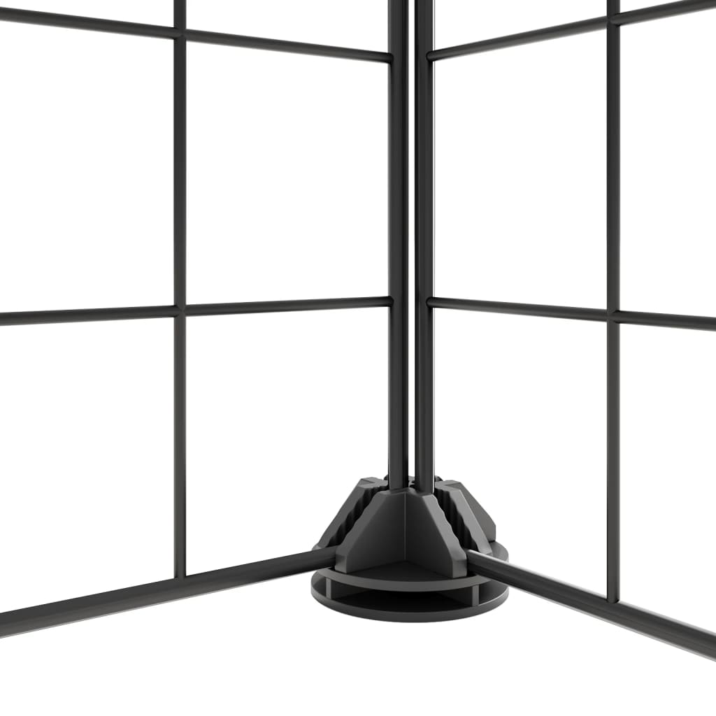 vidaXL Kavez za kućne ljubimce s 8 panela crni 35 x 35 cm čelični