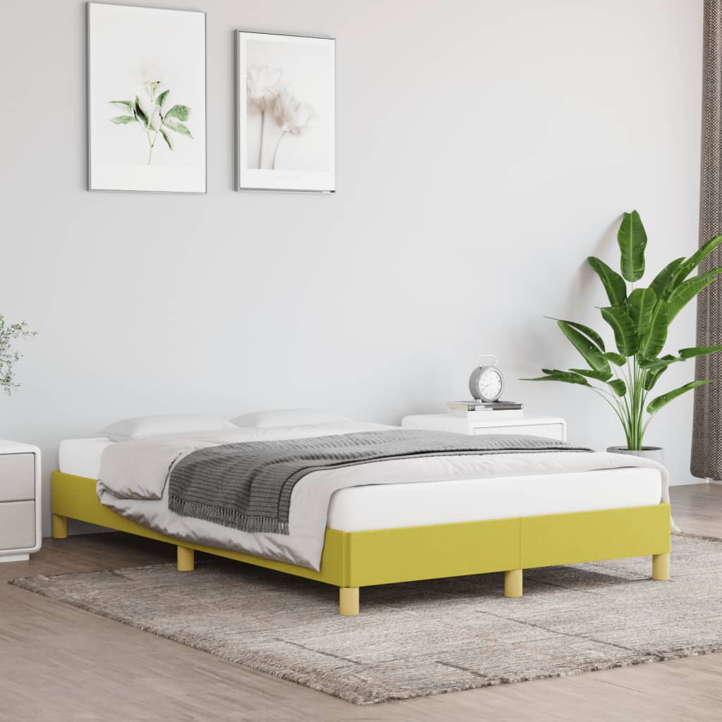 vidaXL Okvir za krevet zeleni 120x200 cm od tkanine
