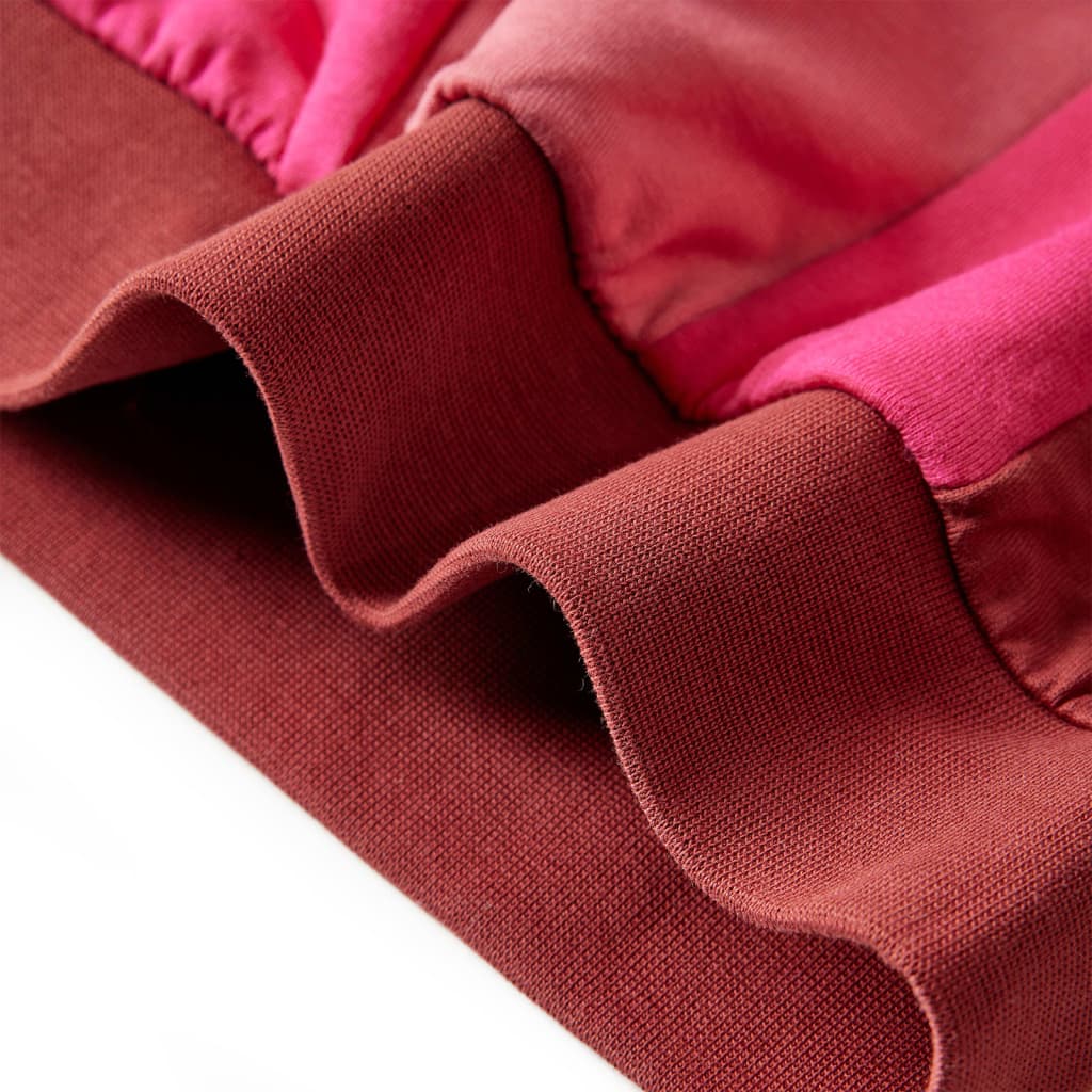 Dječja topla majica miješanih boja ružičasta i boja kane 92