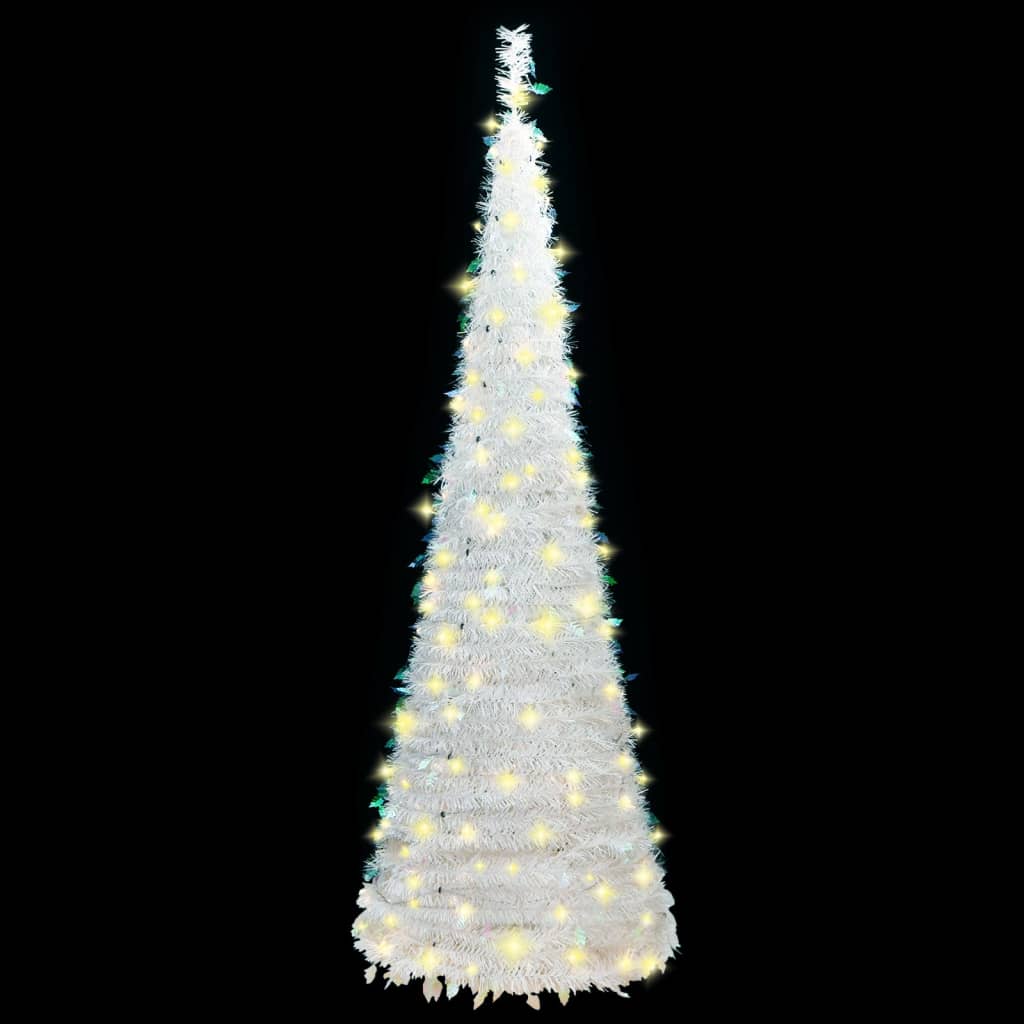 vidaXL Umjetno božićno drvce 50 LED žarulja bijelo 120 cm