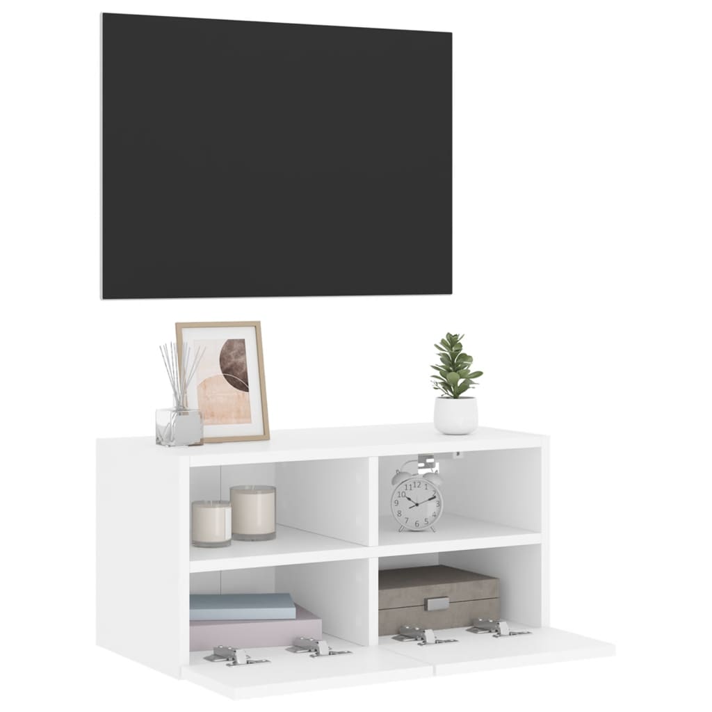 vidaXL Zidni TV ormarić bijeli 60 x 30 x 30 cm od konstruiranog drva