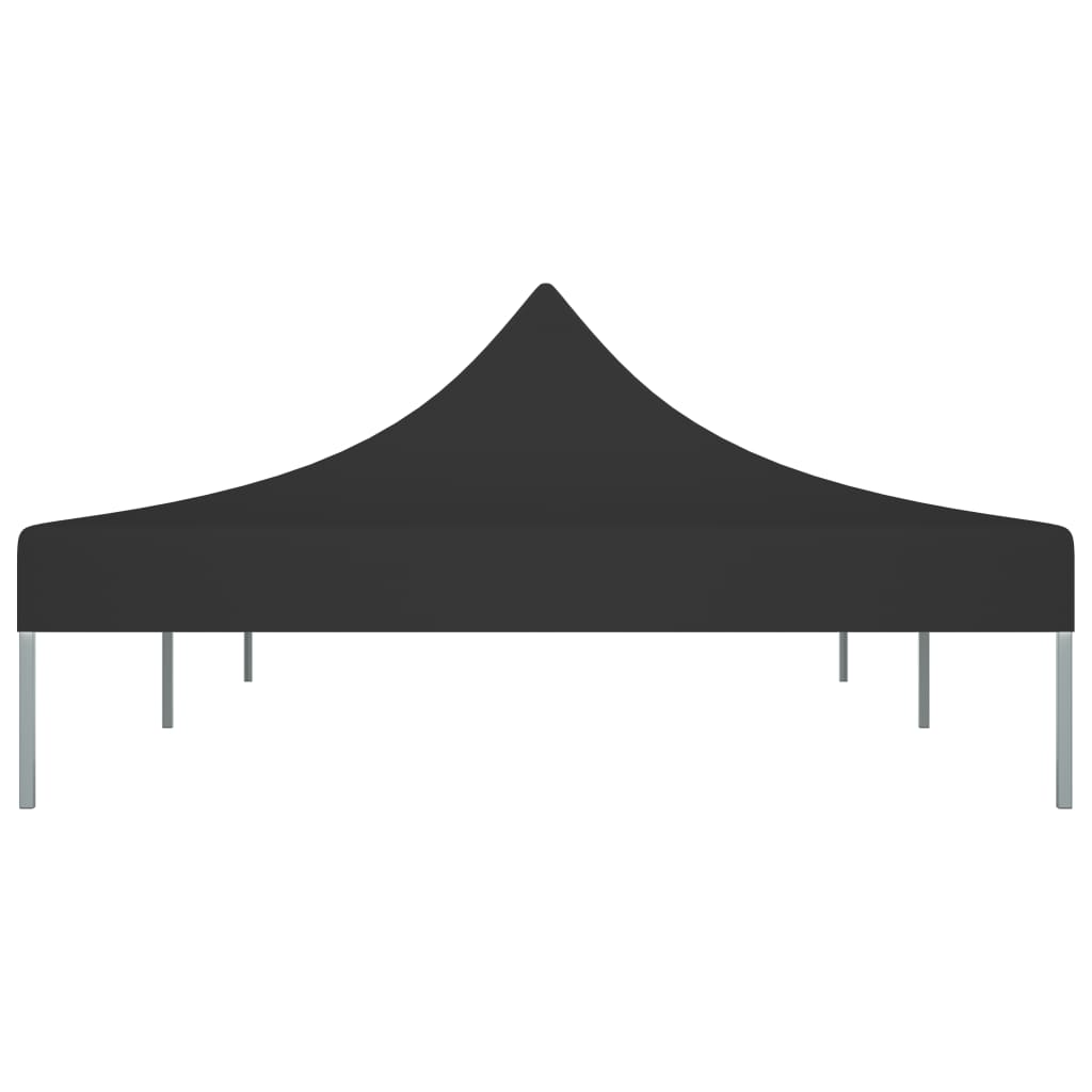 vidaXL Krov za šator za zabave 6 x 3 m crni 270 g/m²