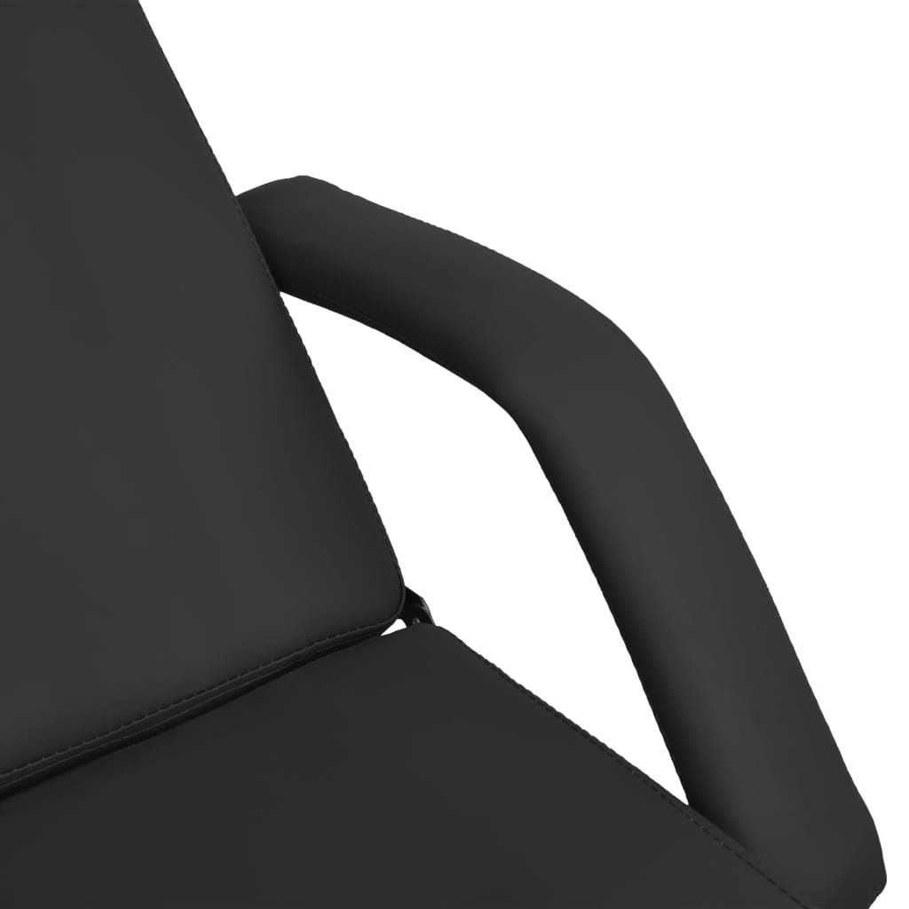 vidaXL Masažni stol crni 180 x 62 x (86,5 - 118) cm