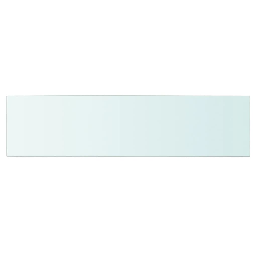 vidaXL Ploče za police 2 kom staklene prozirne 60 x 15 cm