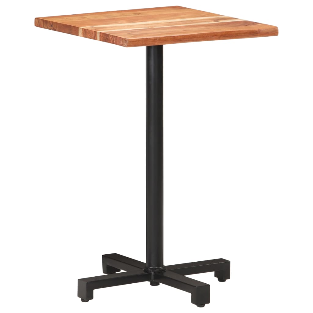 vidaXL Bistro stol sa živim rubovima 50x50x75 cm masivno drvo bagrema