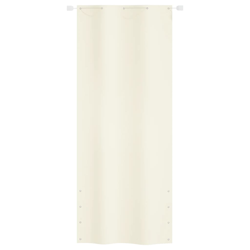 vidaXL Balkonski zastor krem 100 x 240 cm od tkanine Oxford