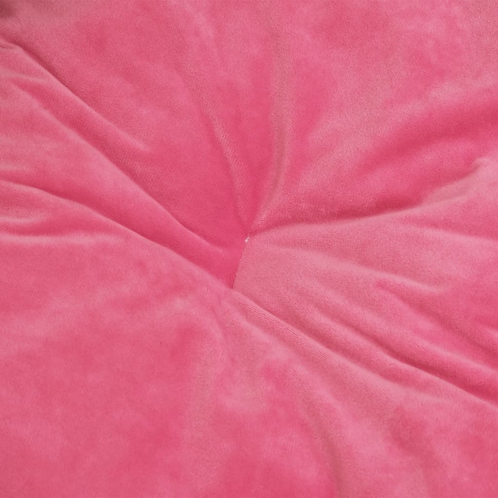vidaXL Krevet za pse crno-ružičasti 79x70x19 cm pliš i umjetna koža