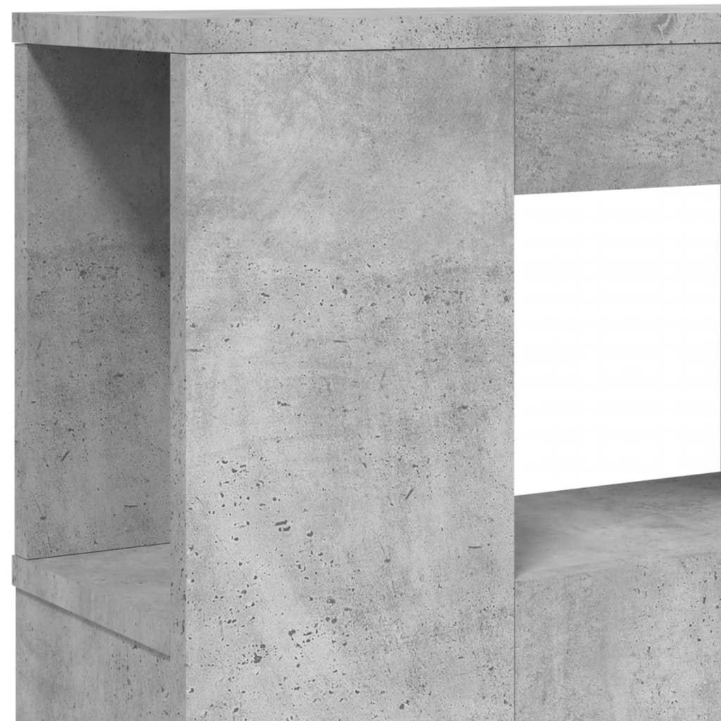 vidaXL LED uzglavlje siva boja betona 220x18,5x103,5 cm