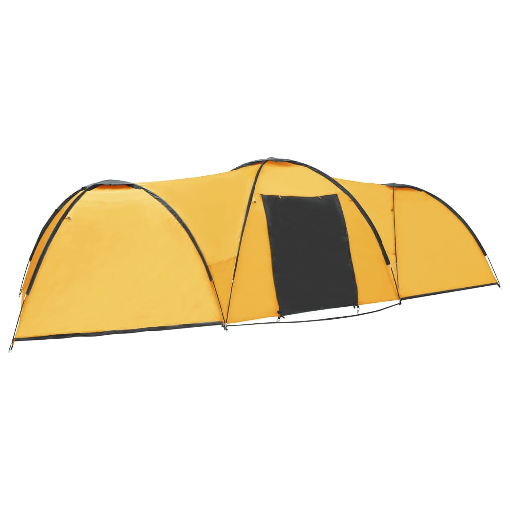 vidaXL Iglu šator za kampiranje 650 x 240 x 190 cm za 8 osoba žuti