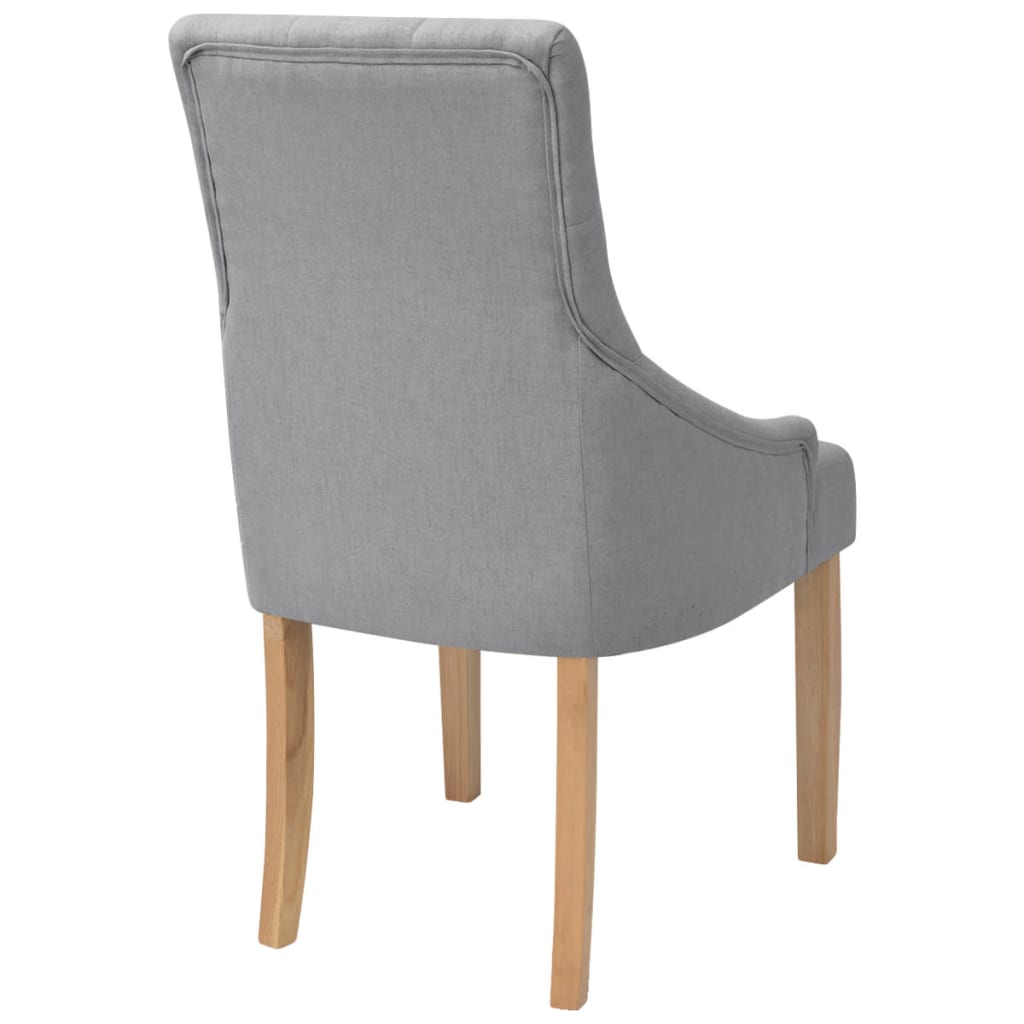 vidaXL Blagovaonske stolice od tkanine 4 kom svjetlosive