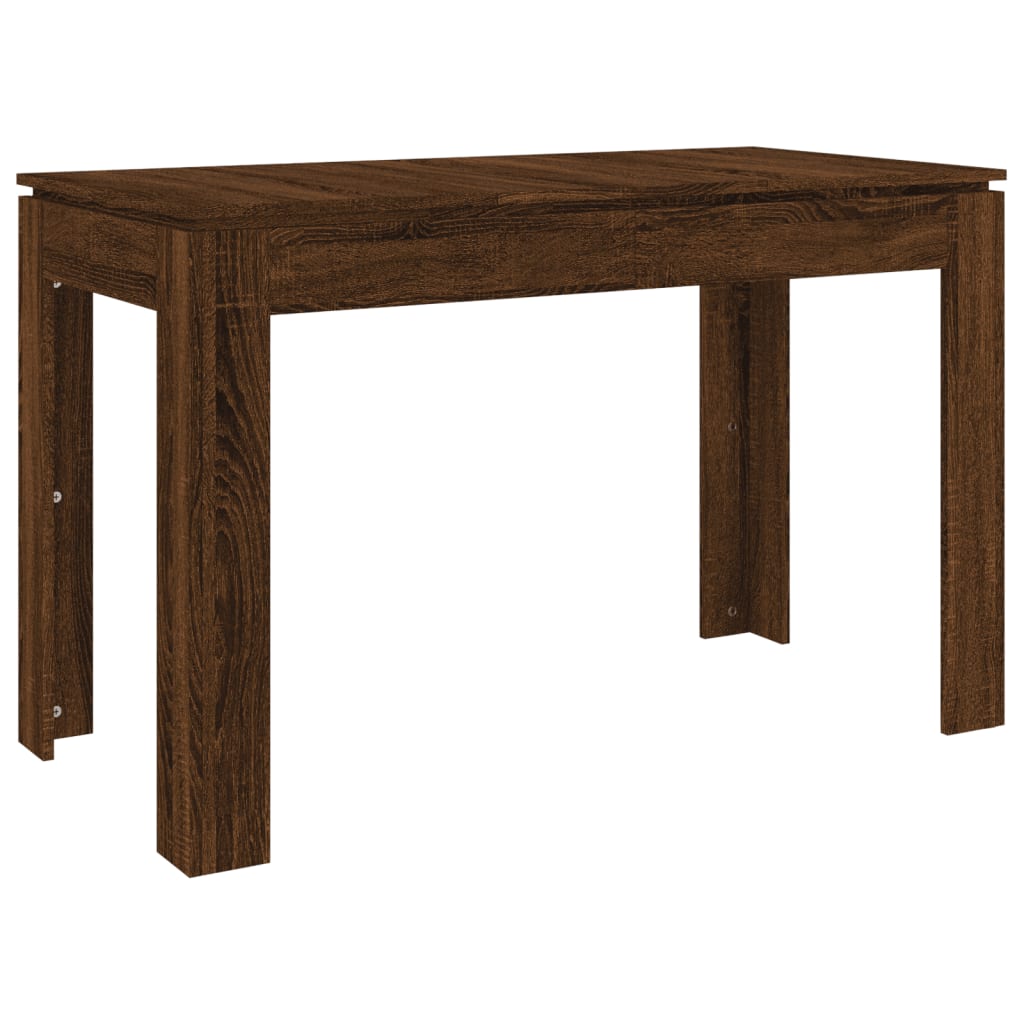 vidaXL Blagovaonski stol boja smeđeg hrasta 120 x 60 x 76 cm drveni
