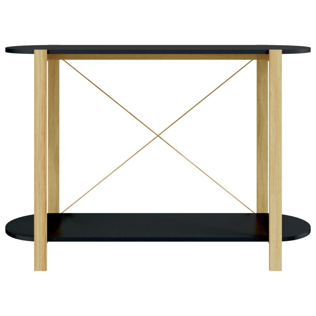 vidaXL Konzolni stol crni 110 x 38 x 75 cm od konstruiranog drva