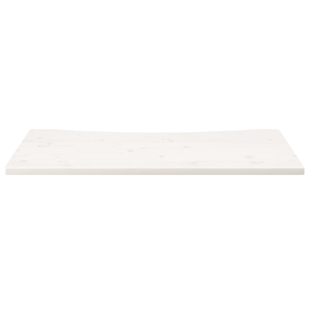 vidaXL Ploča za radni stol bijela 110x55x2,5 cm od masivne borovine