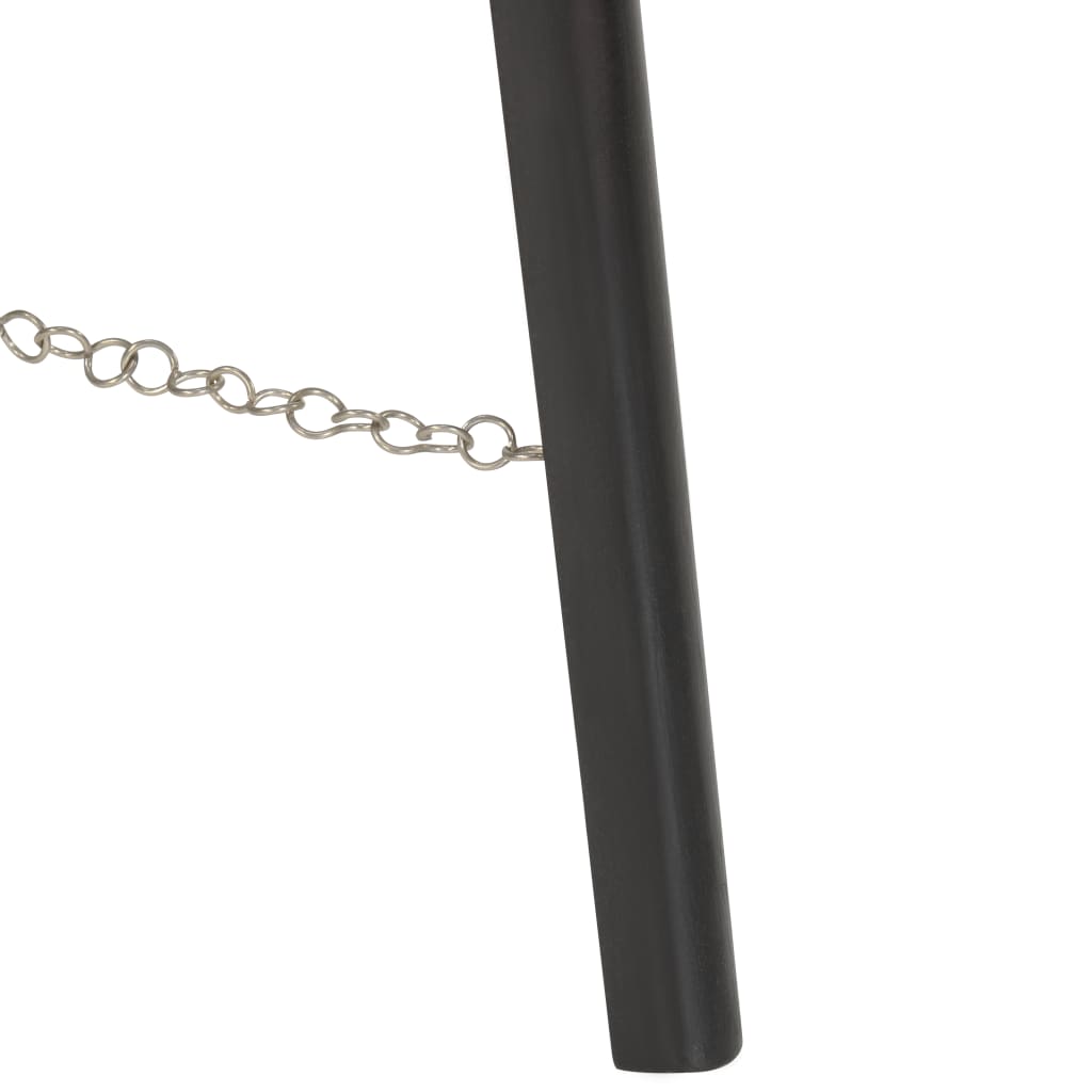 vidaXL Podna svjetiljka s tronošcem crna od masivnog drva manga 97 cm
