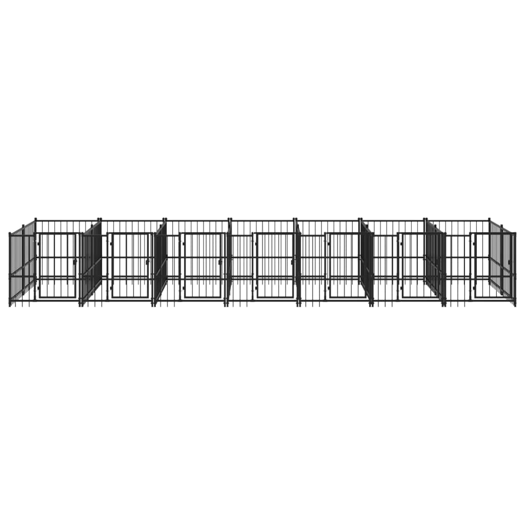 vidaXL Vanjski kavez za pse čelični 13,14 m²