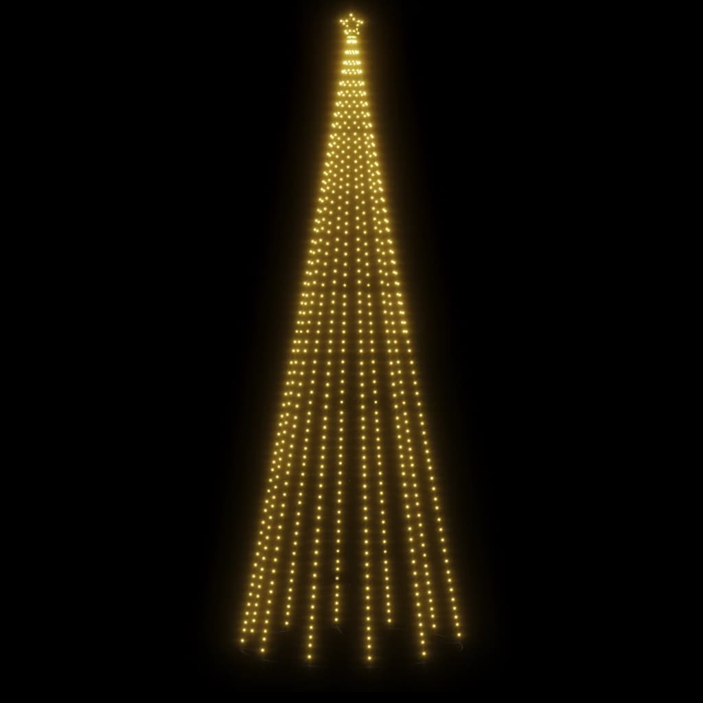 vidaXL Božićno drvce sa šiljkom i 732 LED žarulje tople bijele 500 cm