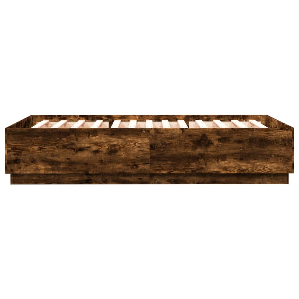 vidaXL Okvir za krevet boja hrasta 150 x 200 cm konstruirano drvo