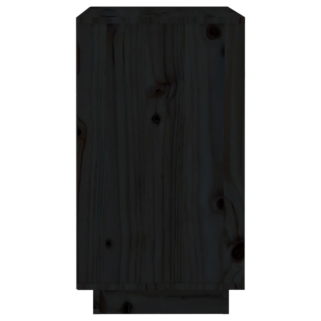 vidaXL Ormarić za vino crni 55,5x34x61 cm od masivne borovine