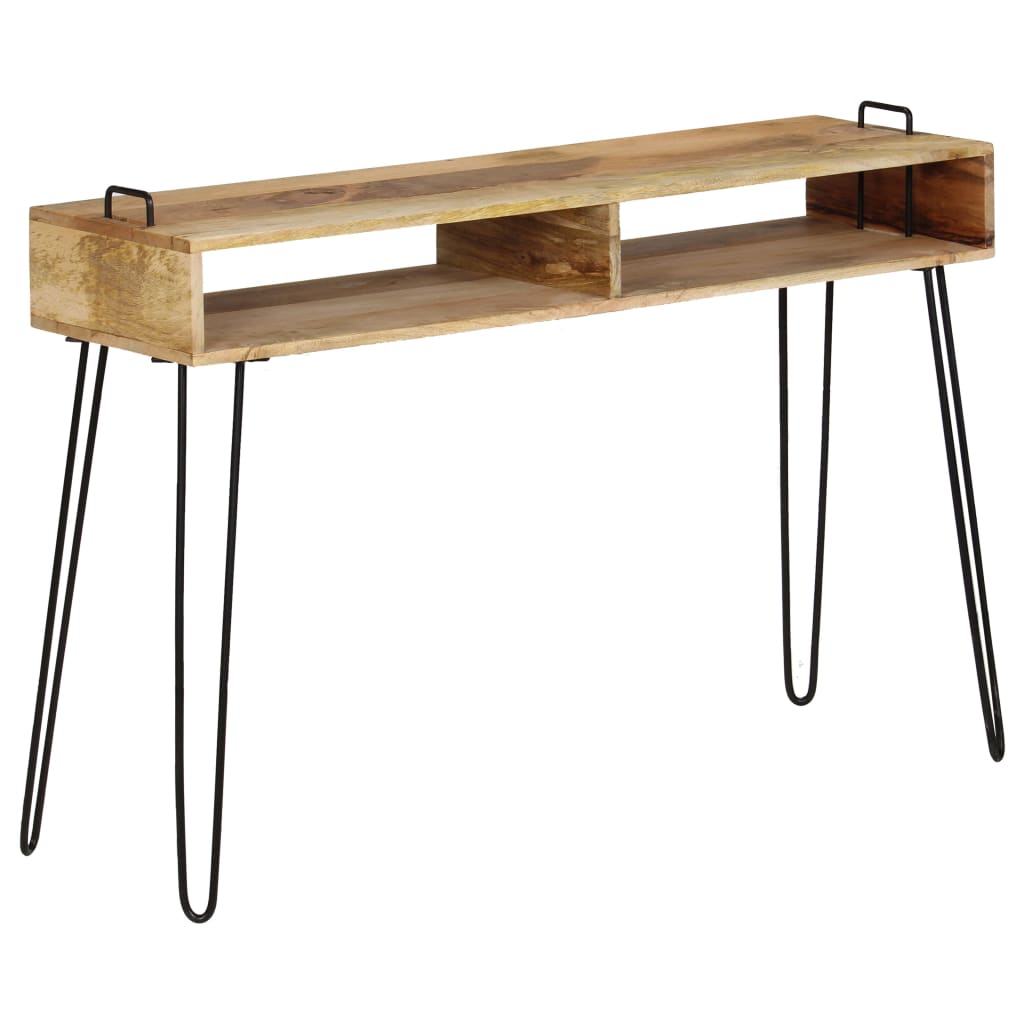 vidaXL Konzolni stol od masivnog drva manga 115 x 35 x 76 cm
