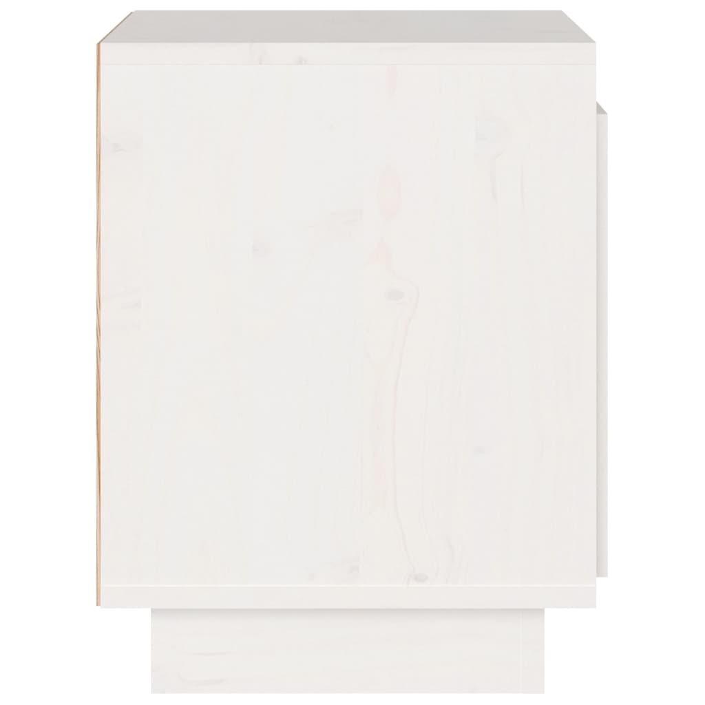 vidaXL Noćni ormarić bijeli 40 x 30 x 40 cm od masivne borovine