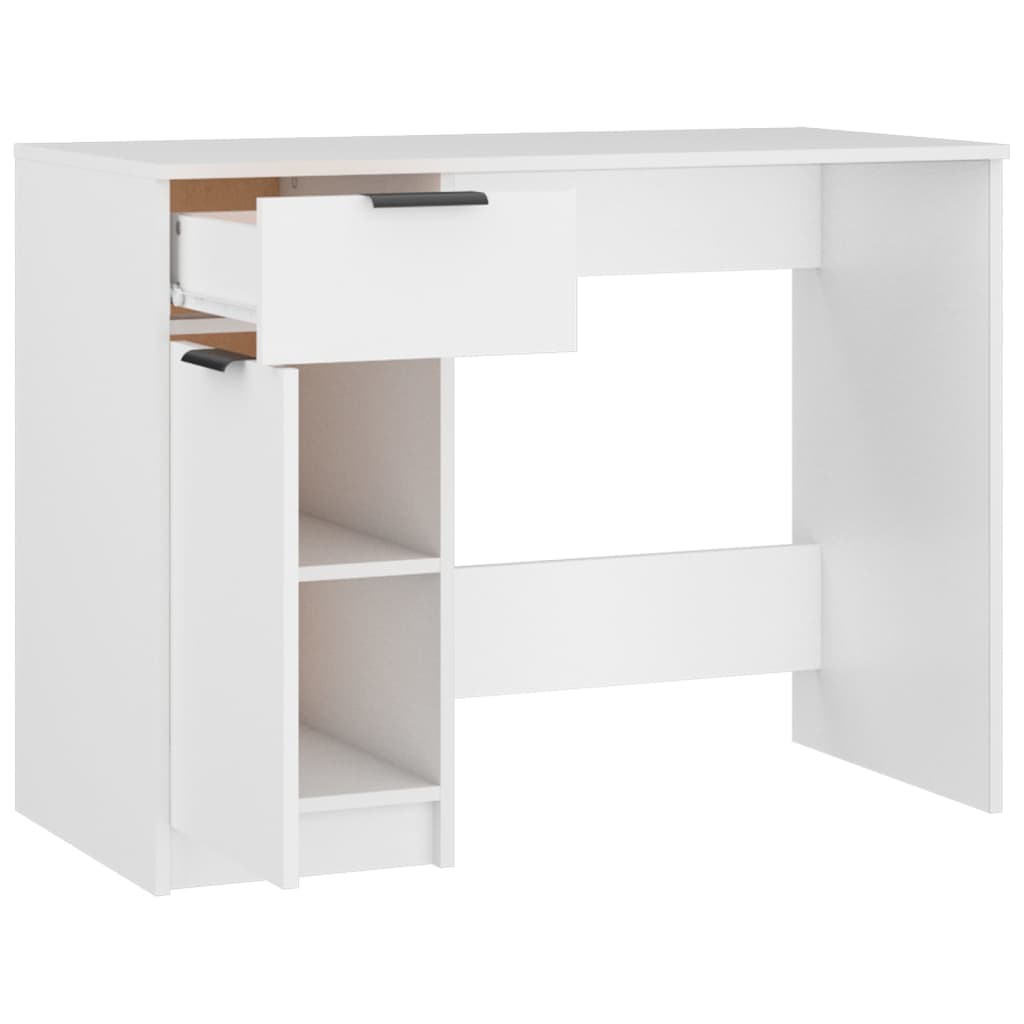 vidaXL Radni stol bijeli 100 x 50 x 75 cm od konstruiranog drva