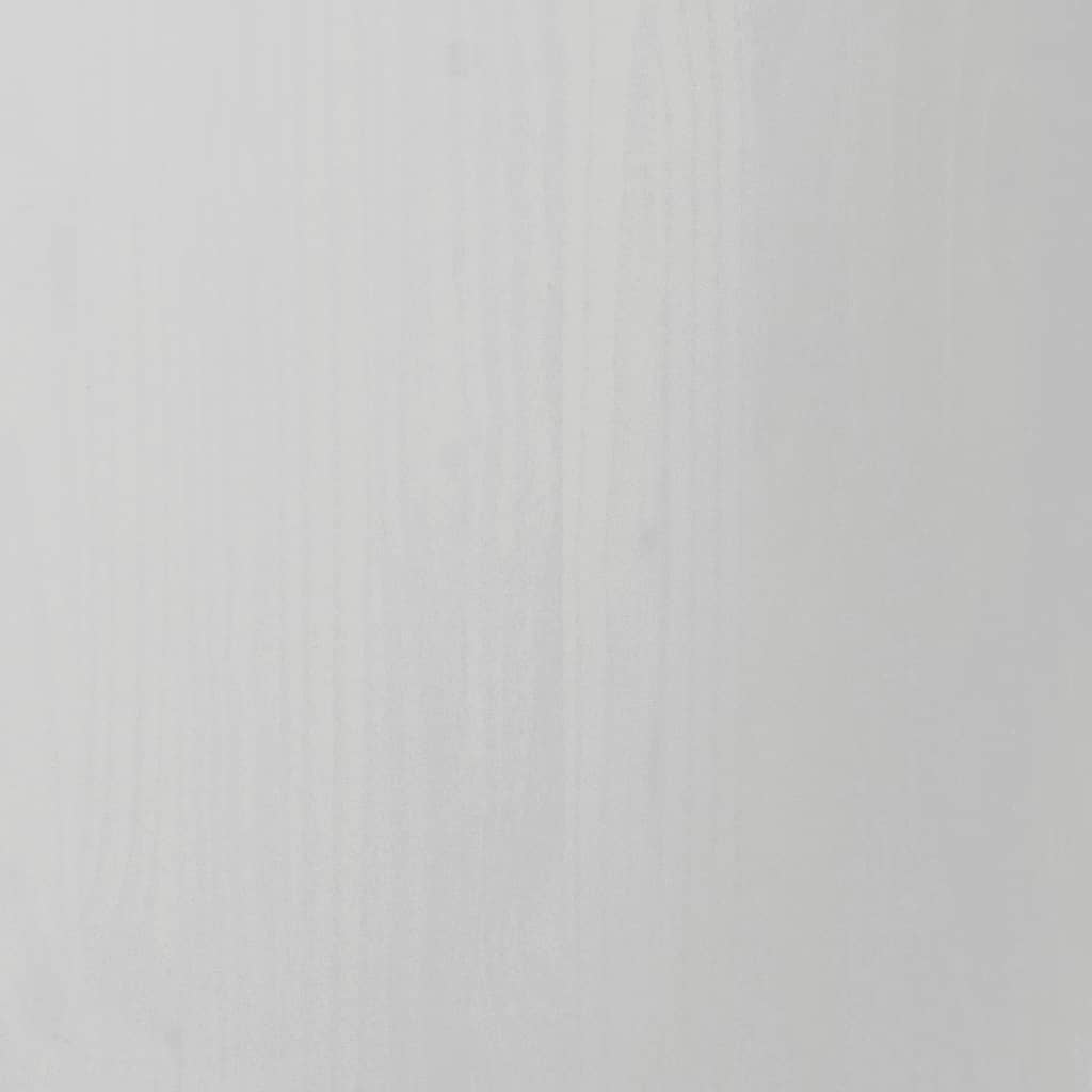 vidaXL Pokretni ormarić s radnim stolom MOSS bijeli masivna borovina