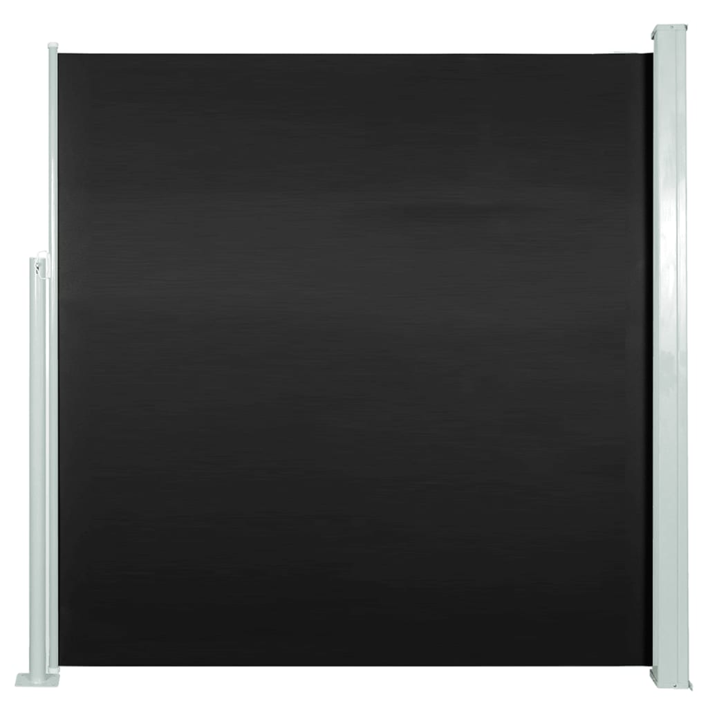 vidaXL Uvlačiva bočna tenda 140 x 300 cm crna