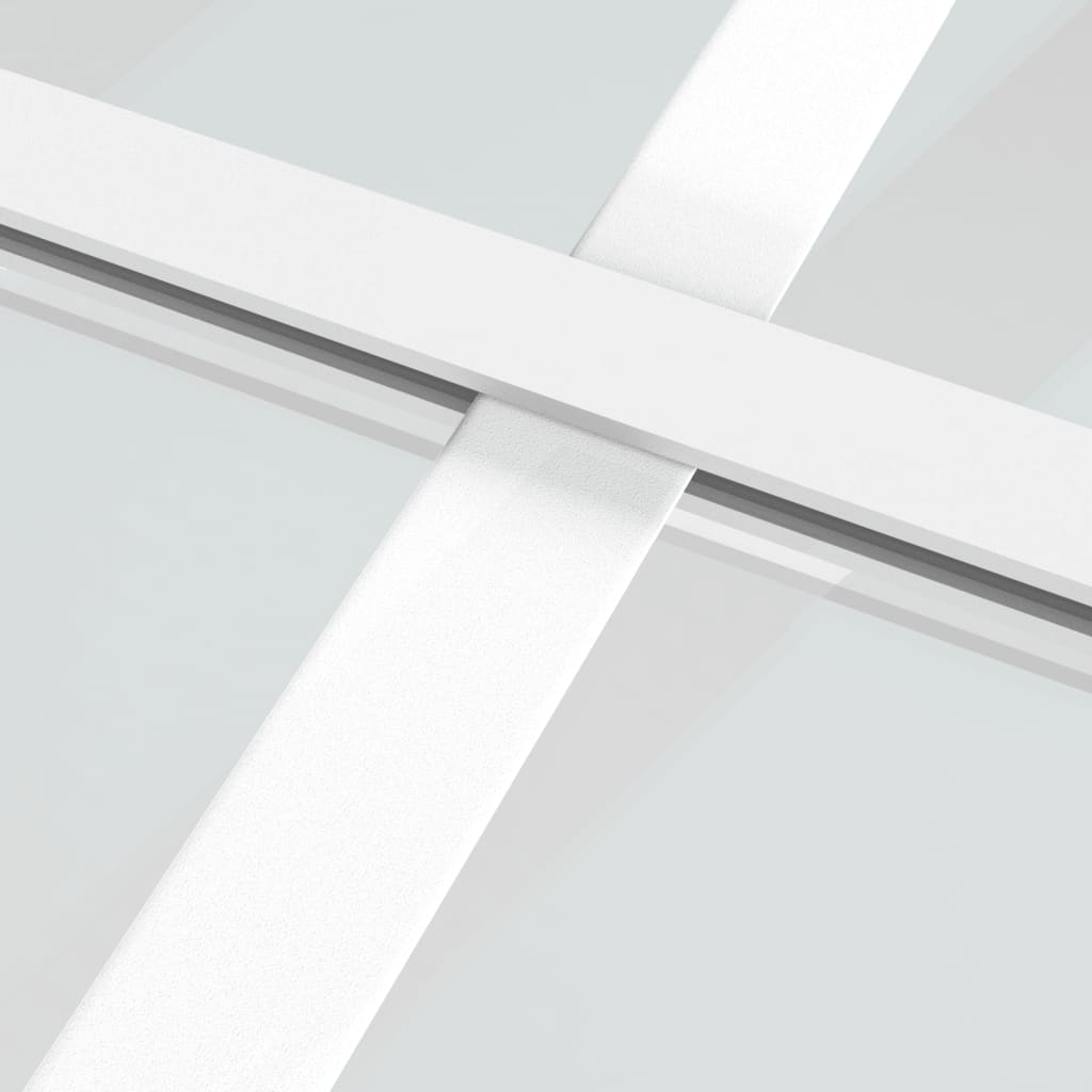 vidaXL Klizna vrata od stakla ESG i aluminija 102,5 x 205 cm bijela