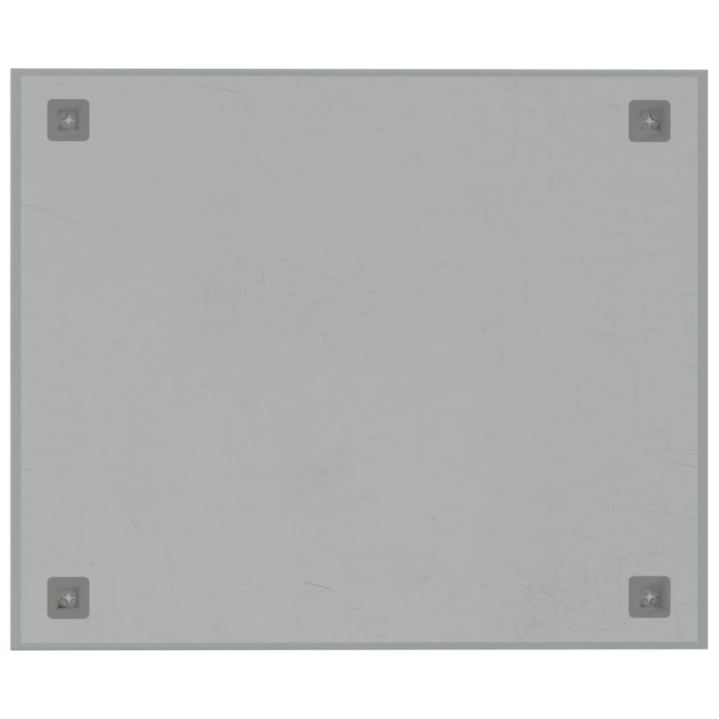 vidaXL Zidna magnetna ploča bijela 60 x 50 cm od kaljenog stakla
