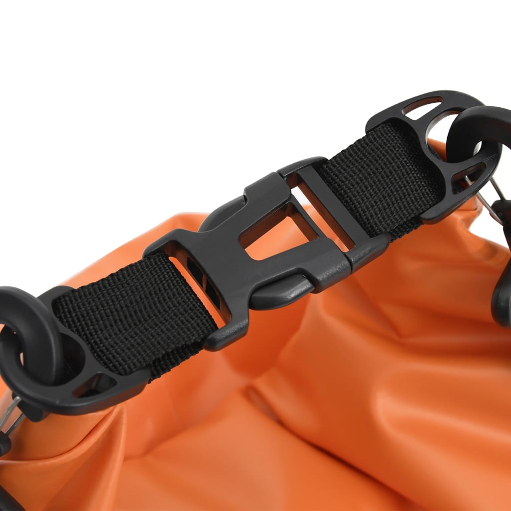 vidaXL Suha torba s patentnim zatvaračem narančasta 15 L PVC