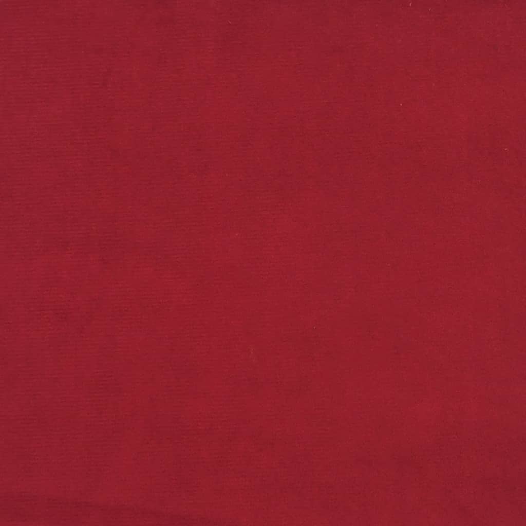 vidaXL Oslonac za noge crvena boja vina 78 x 56 x 32 cm baršunasti