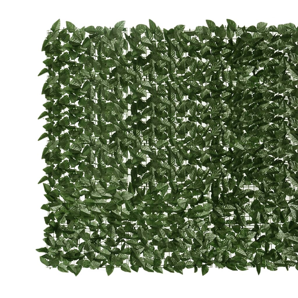 vidaXL Balkonski zastor s tamnozelenim lišćem 300 x 150 cm