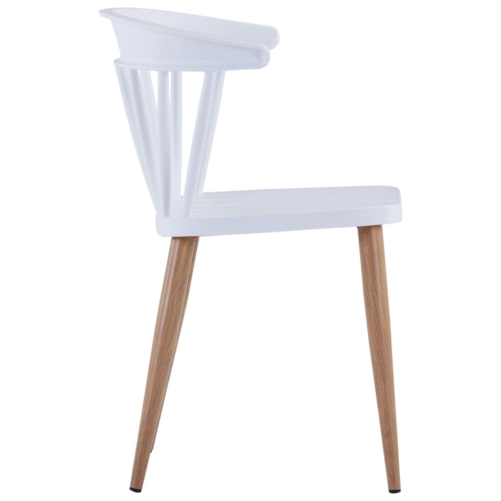 vidaXL Blagovaonske stolice 4 kom bijele plastične
