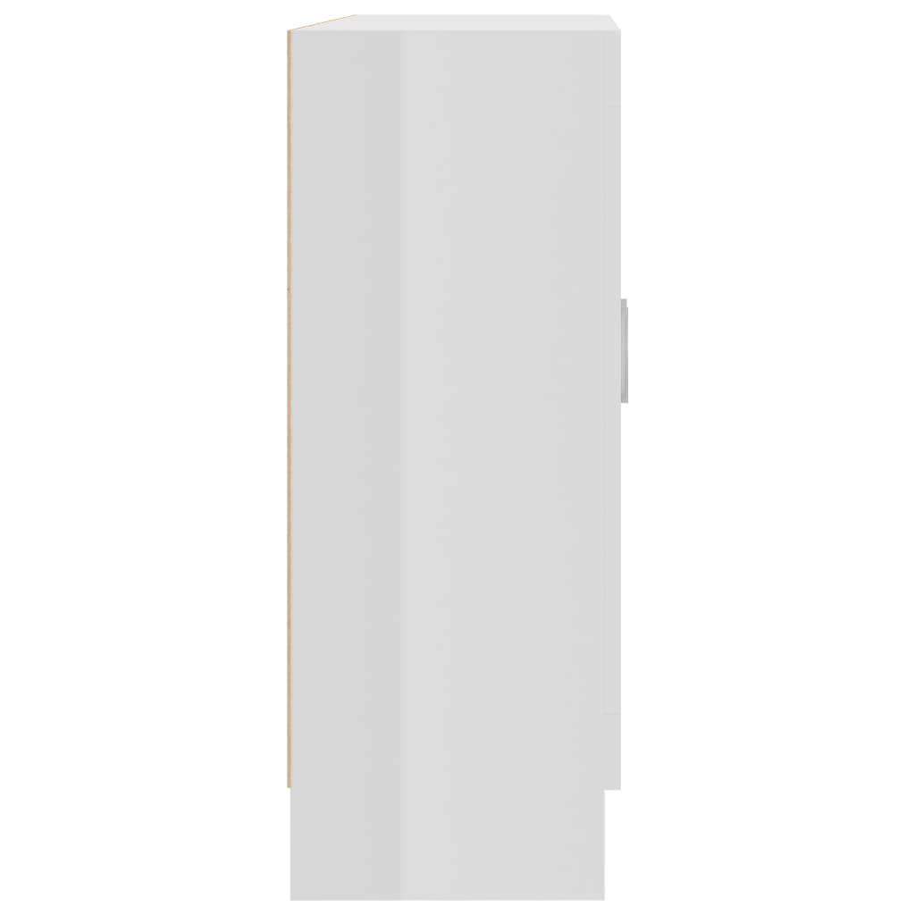 vidaXL Ormarić za knjige sjajni bijeli 82,5 x 30,5 x 80 cm drveni