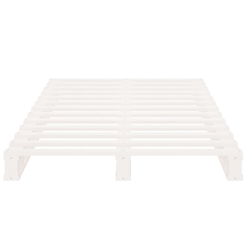 vidaXL Okvir za krevet bijeli 100 x 200 cm od masivne borovine