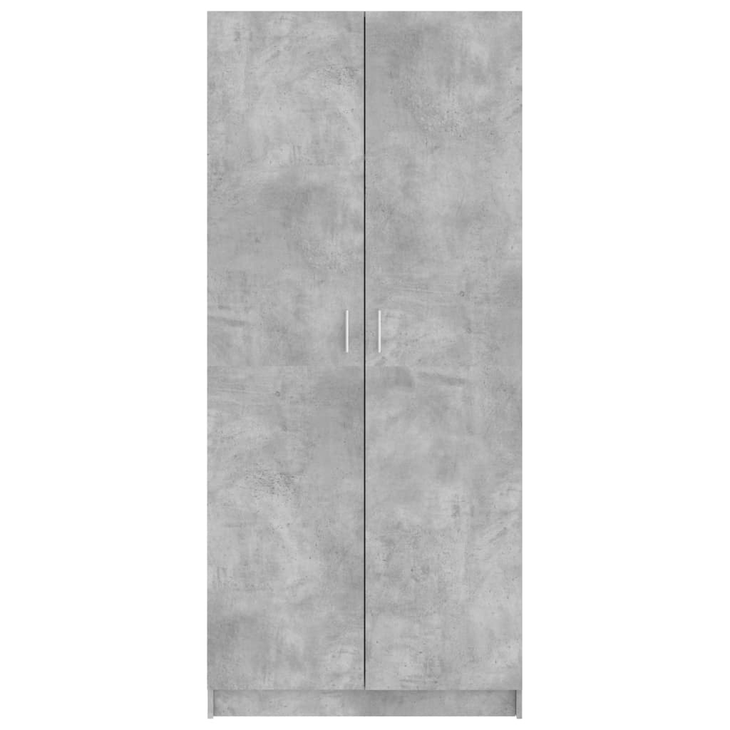 vidaXL Ormar siva boja betona 80 x 52 x 180 cm od konstruiranog drva