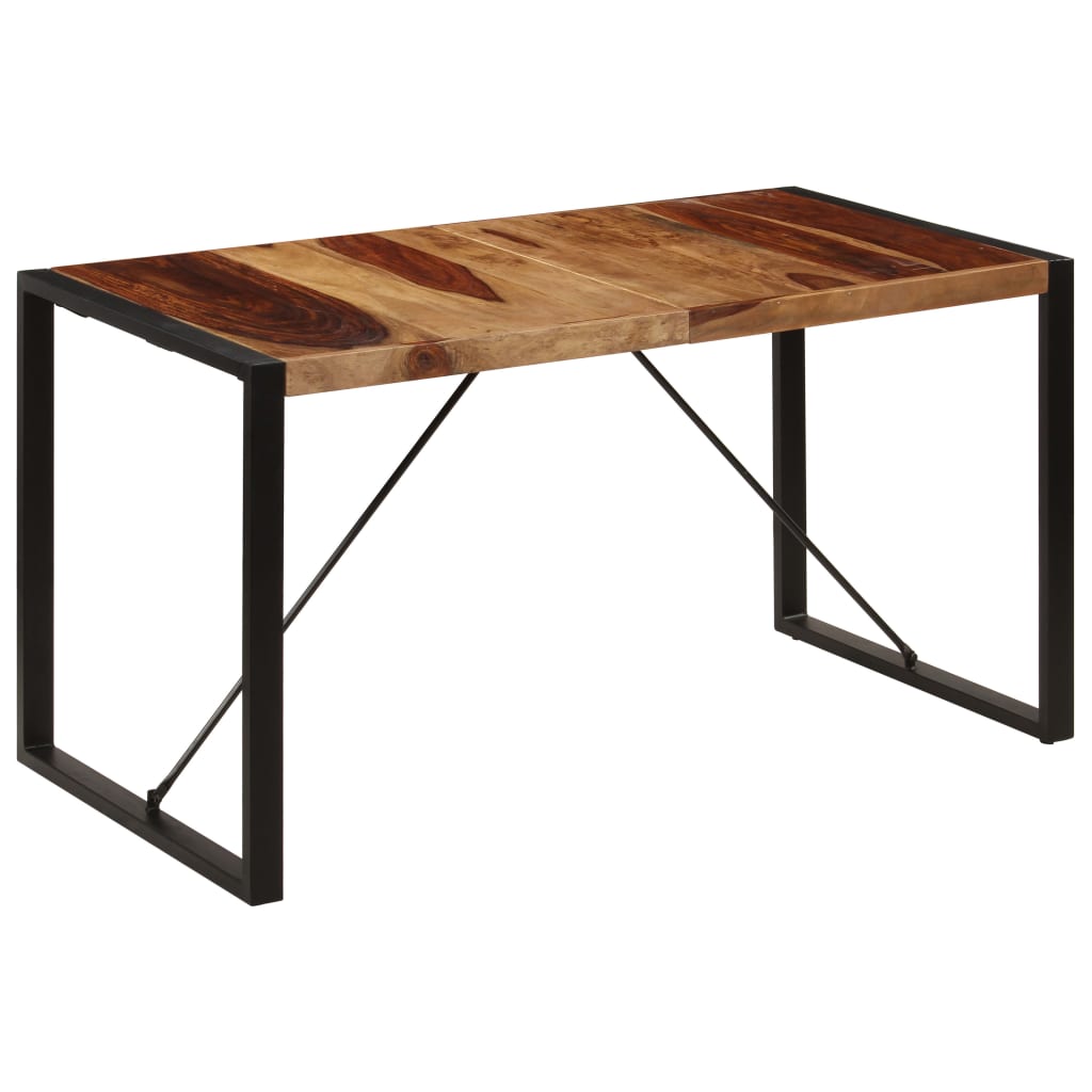 vidaXL Blagovaonski stol od masivnog drva šišama 140 x 70 x 75 cm