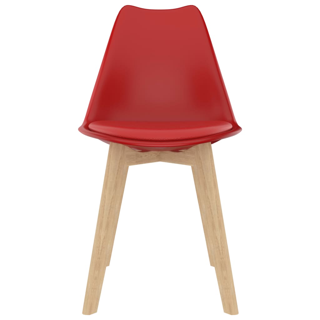 vidaXL Blagovaonske stolice od plastike 2 kom crvene