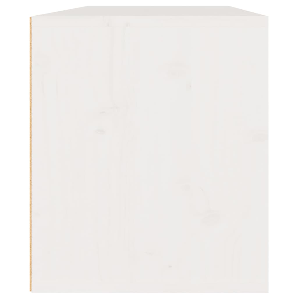 vidaXL Zidni ormarići 2 kom bijeli 45 x 30 x 35 cm od masivne borovine