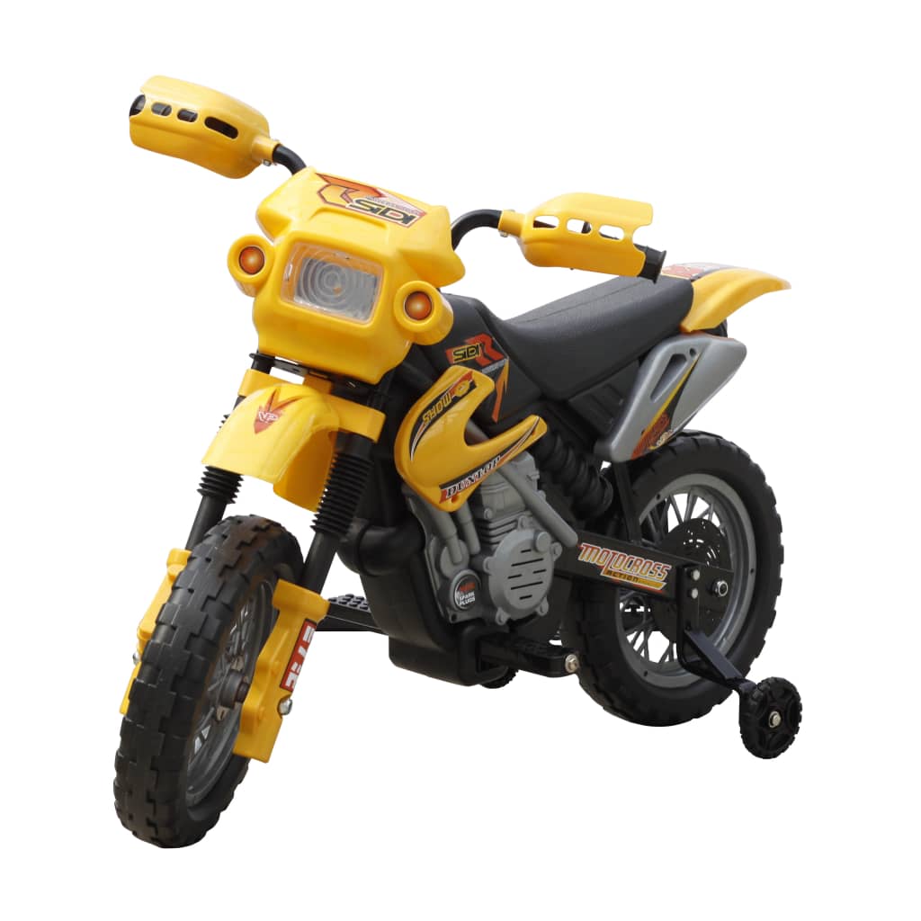 vidaXL Dječji motor žuto-crni