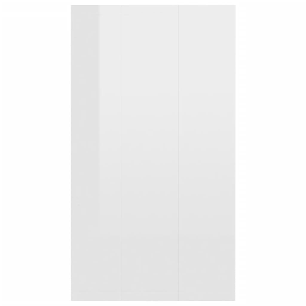vidaXL Ormarić za knjige / komoda sjajna bijela 66x30x98 cm iverica