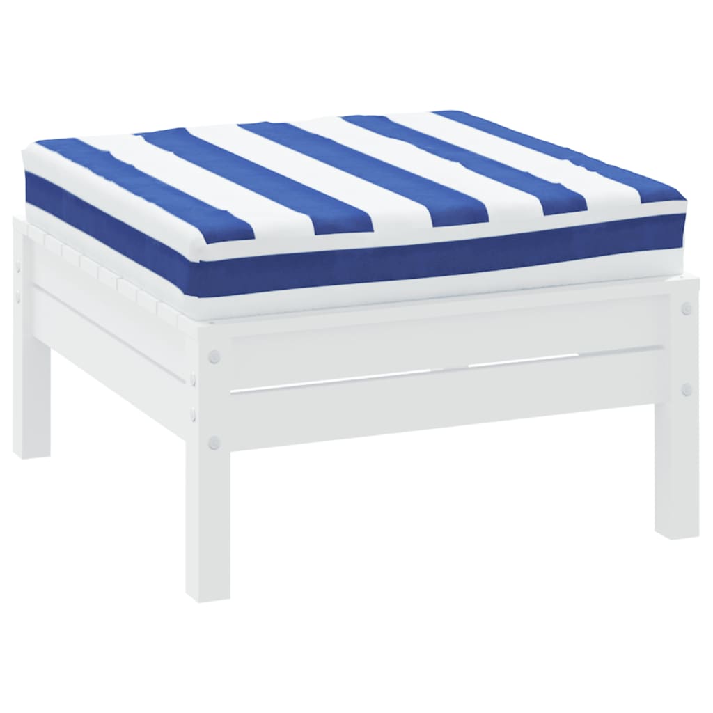 vidaXL Jastuk za palete plavo-bijeli prugasti 60x60x8 cm od tkanine